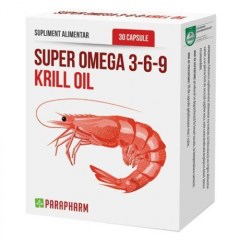 Super Omega 3-6-9 Ulei de Krill, 30 capsule, Parapharm